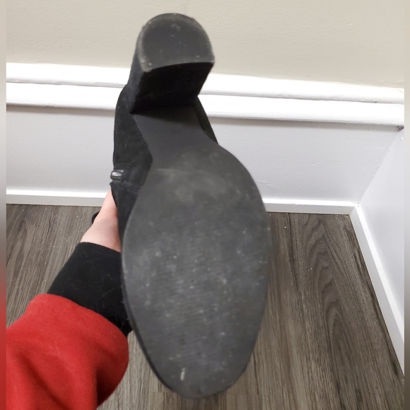 Steve Madden Knee High Suede Lace-Up Back Heeled Boots - Women's Size 7.5 - Picture 5 of 5